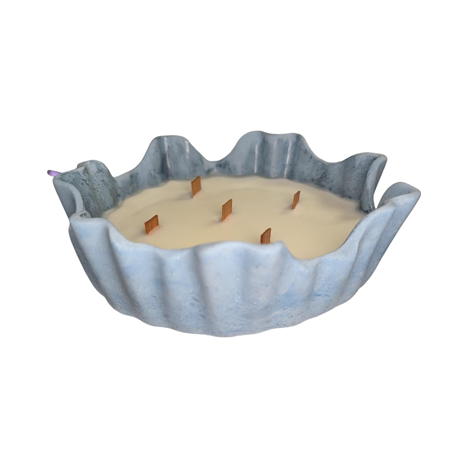 Luxury 5-Wick Concrete Candle Bowl – Chanel No. 5 Inspired Scent