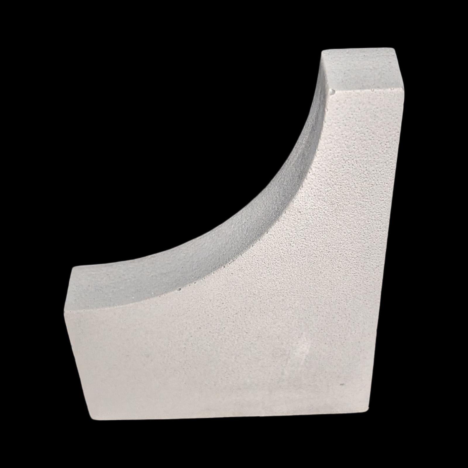 Concrete Photo Prop and Shelf Decor, Minimalist Geometric Arch Wave Statement Piece, Modern Concrete Product Photography Prop, Bookend