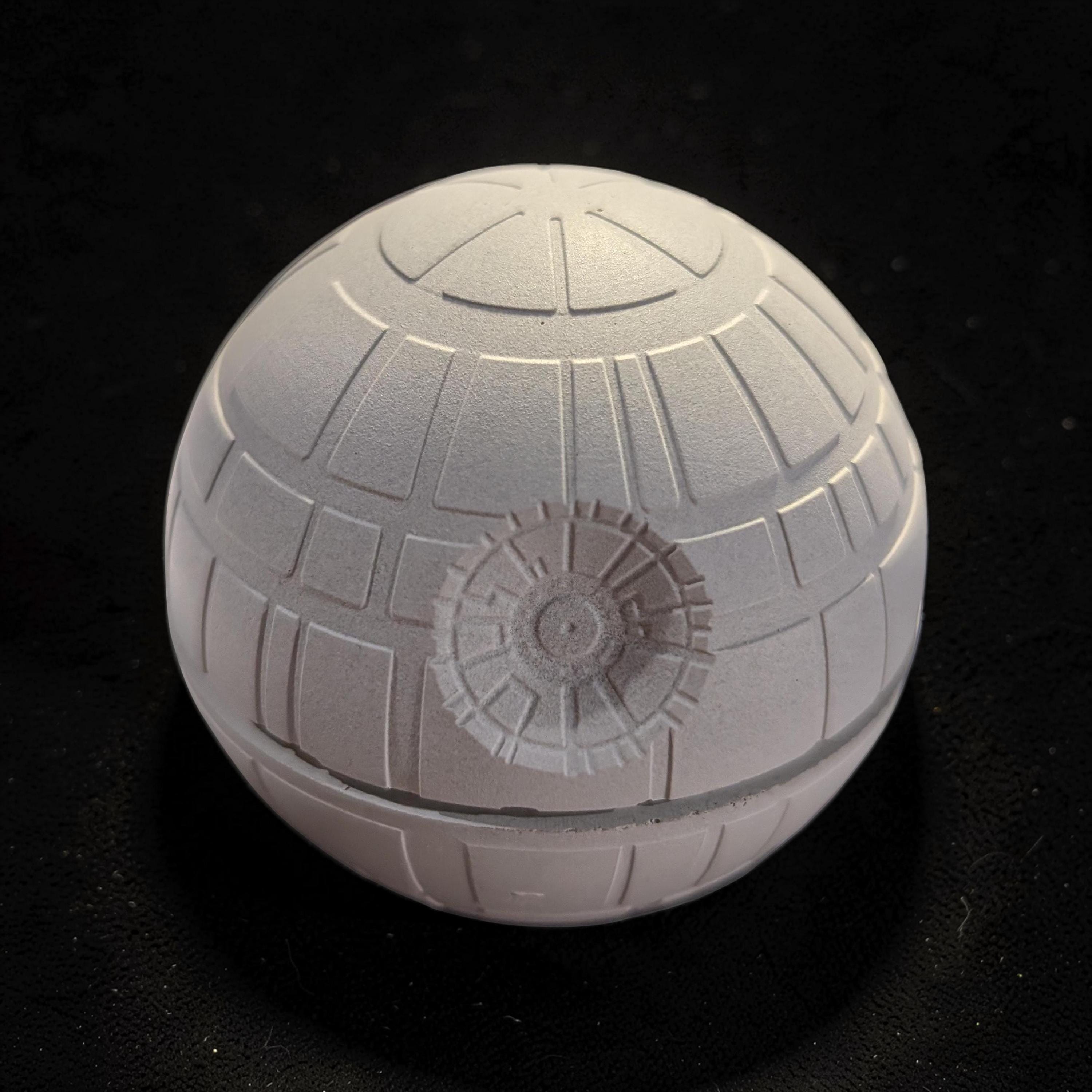 Paint Your Own Galactic Space Station Craft | Unsealed Concrete Galaxy Sphere for Kids Birthday Party Favors, Outer Space Science Fiction