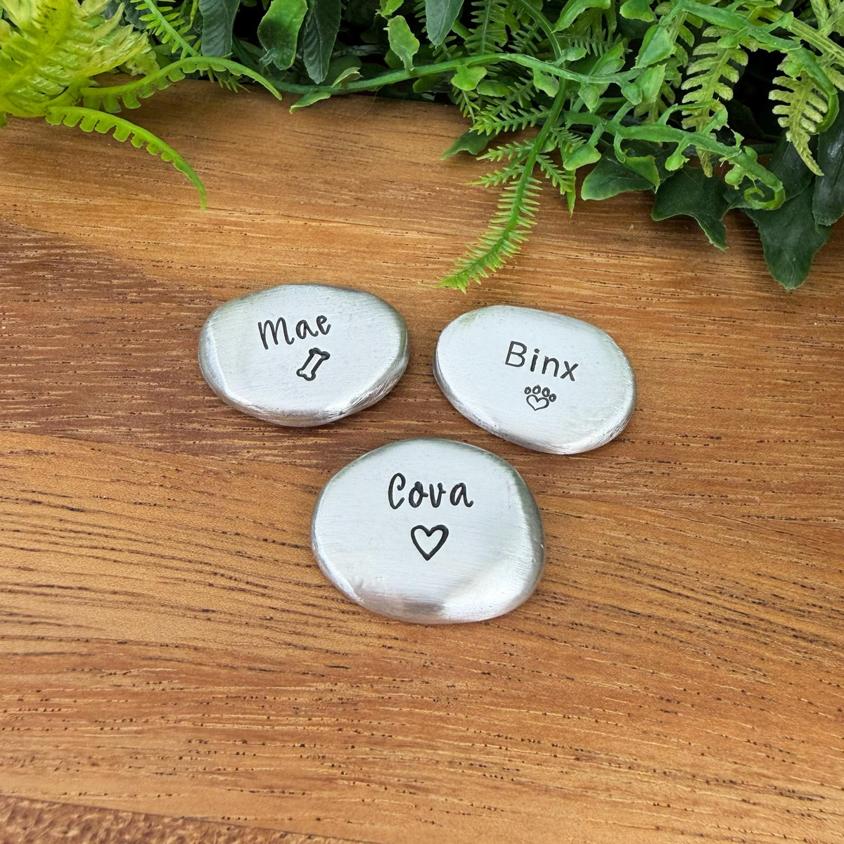 Custom Pocket Stone : Pet Name Memorial Charm