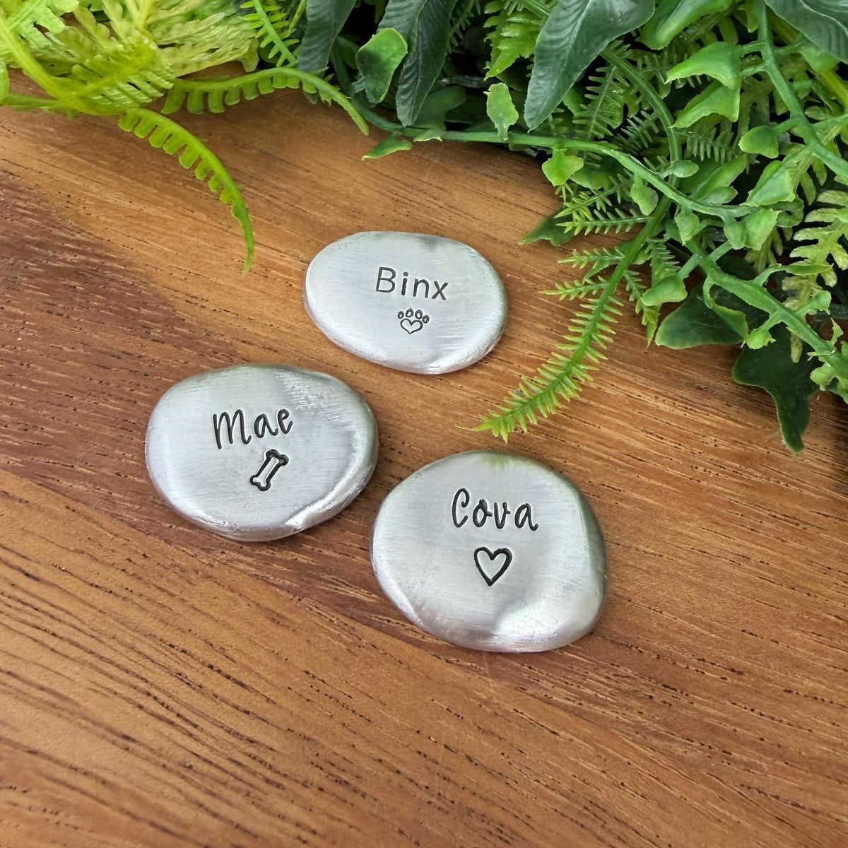 Custom Pocket Stone : Pet Name Memorial Charm