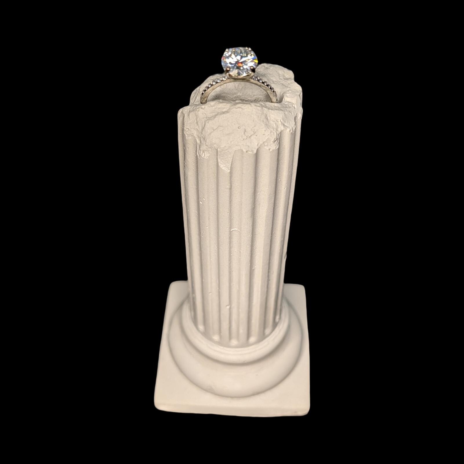 Concrete Column Ring Holder • Roman Pillar Jewelry Display • Ancient Greece Styling Flat Lay Prop for Wedding Photography