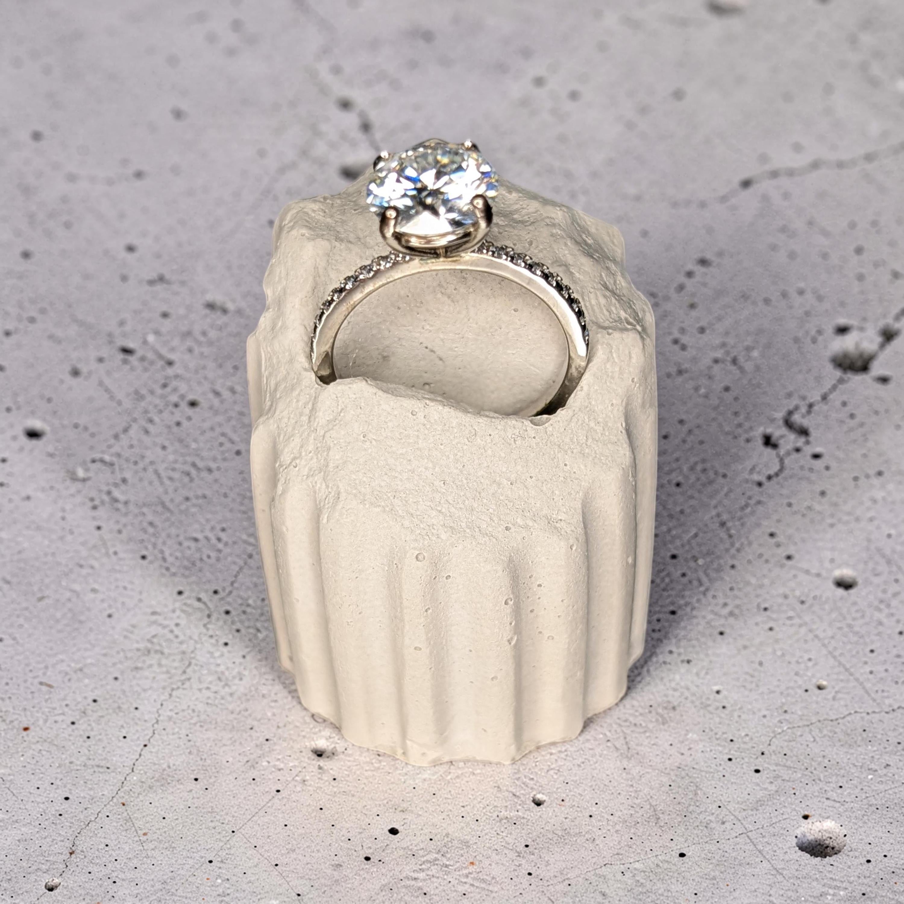 Concrete Column Ring Holder • Roman Pillar Jewelry Display • Ancient Greece Styling Flat Lay Prop for Wedding Photography