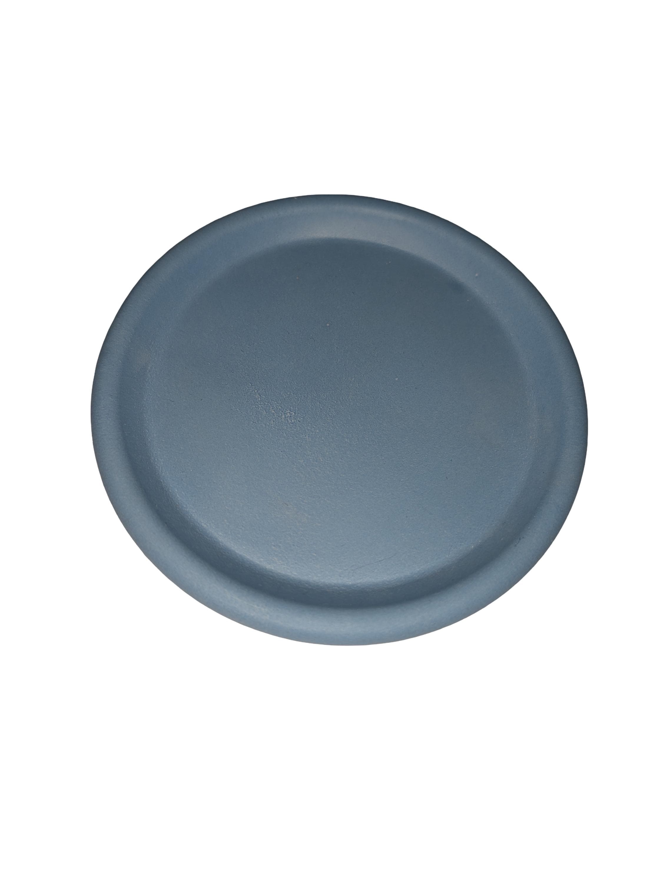 Minimalist Concrete Catchall Tray | Small Round Jewelry Dish & Succulent Plant Saucer | Modern Key Tray, Ring Dish, Candle Coaster