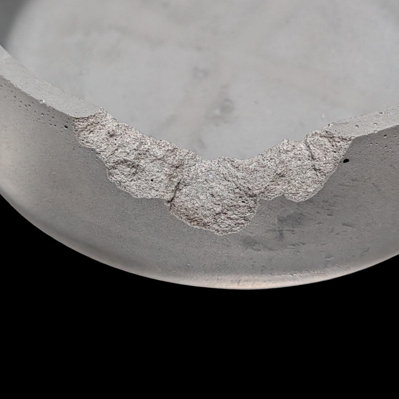 One of a Kind Raw Edge Concrete Bowl, Modern Wabi Sabi Decorative Catchall, Minimalist Industrial Centerpiece Dish, Unique Key Bowl