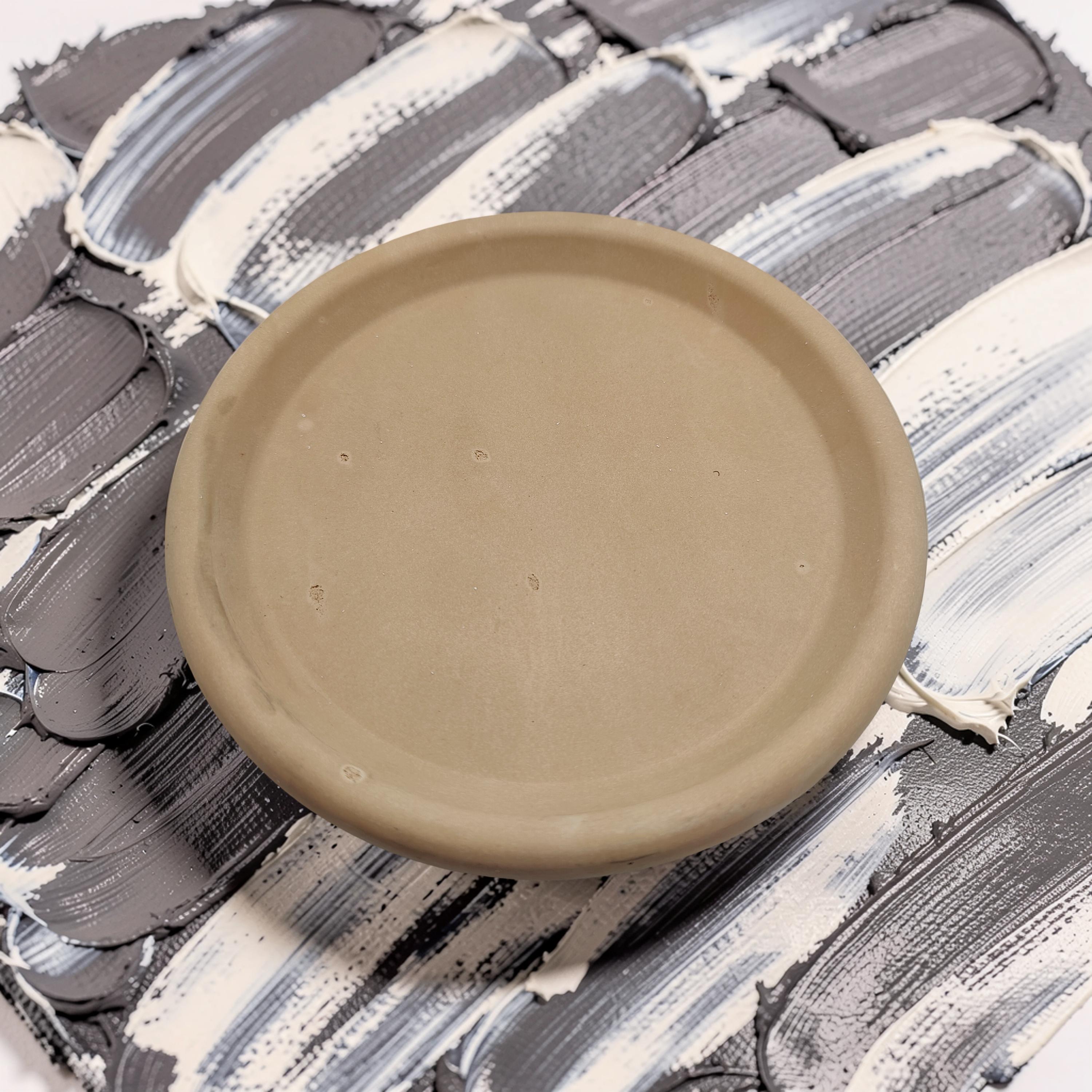 Minimalist Concrete Catchall Tray | Small Round Jewelry Dish & Succulent Plant Saucer | Modern Key Tray, Ring Dish, Candle Coaster