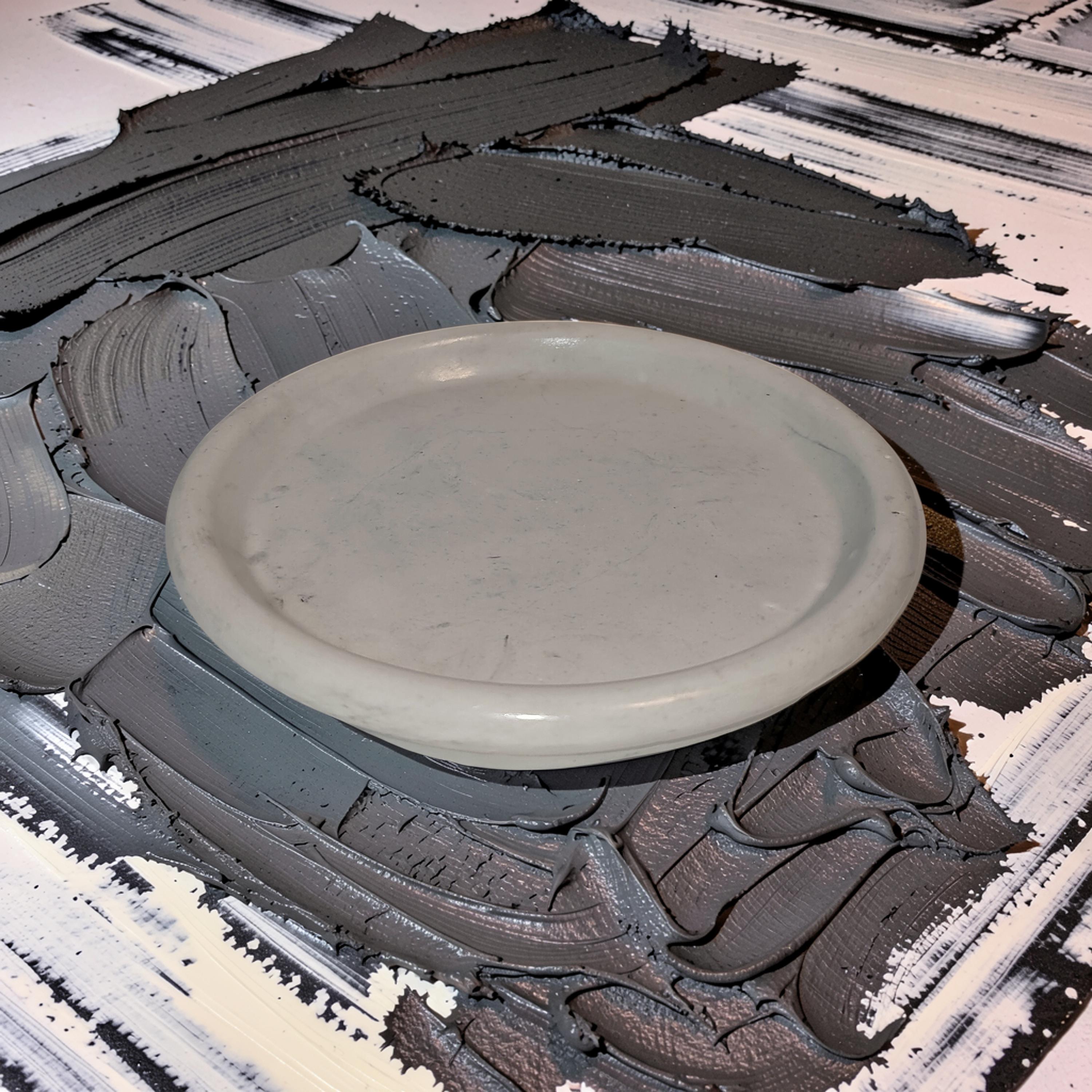 Minimalist Concrete Catchall Tray | Small Round Jewelry Dish & Succulent Plant Saucer | Modern Key Tray, Ring Dish, Candle Coaster