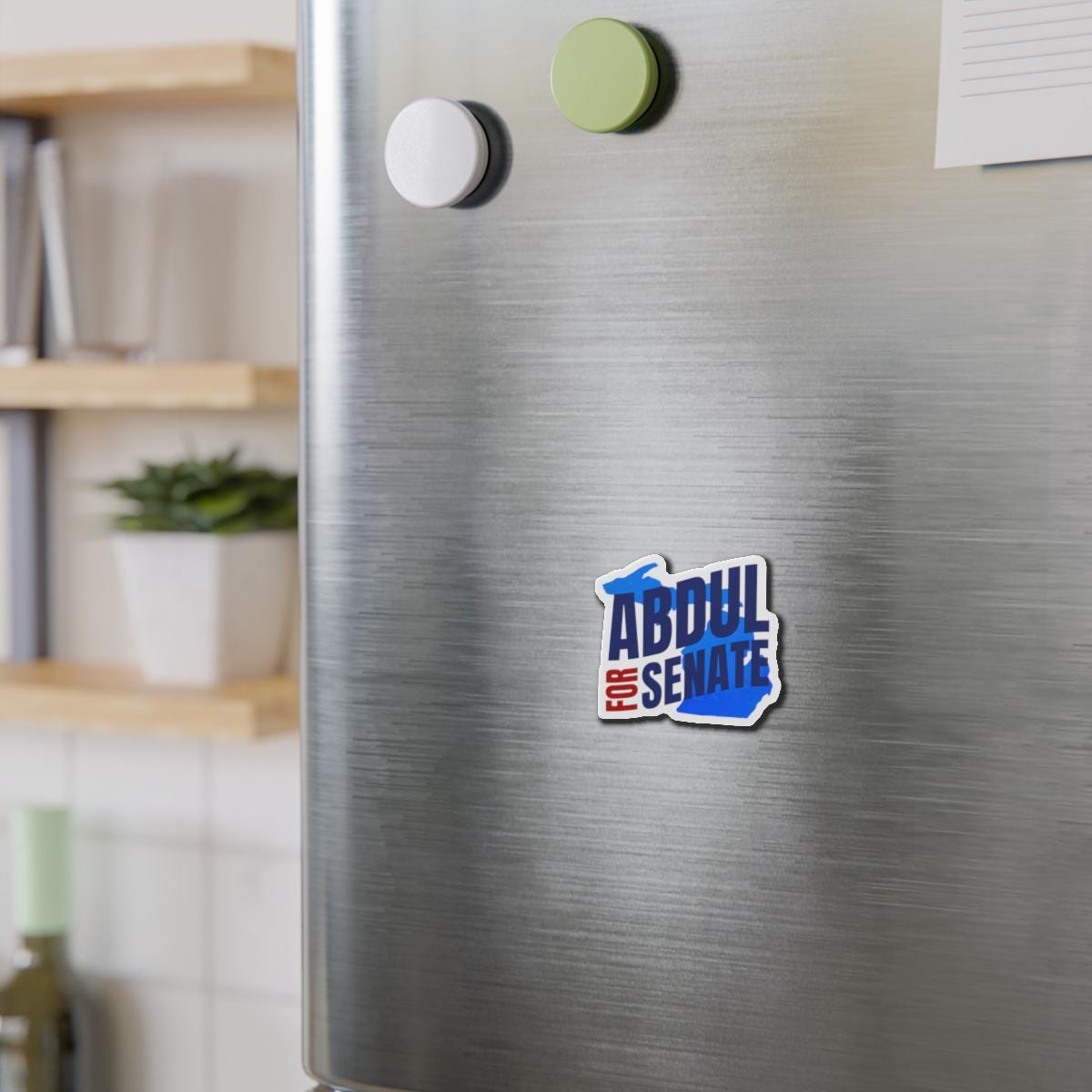 Bold Political Campaign Sticker & Magnet — "Abdul for Senate" Design