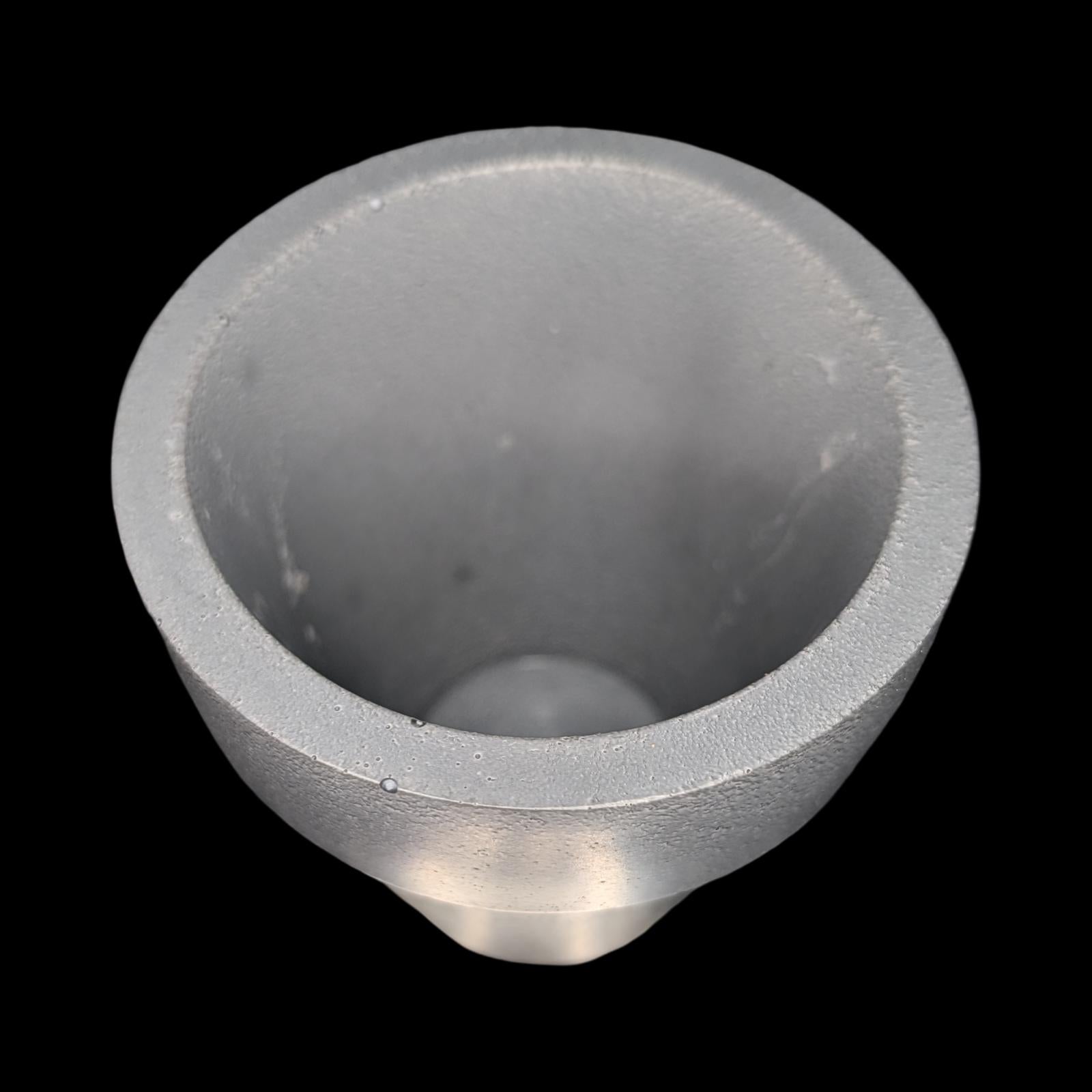 3.7" Concrete Succulent Planter, Small Modern Plant Pot with Drainage Option, Minimalist Indoor Flower Pot, 3.6" Tall Cement Pot