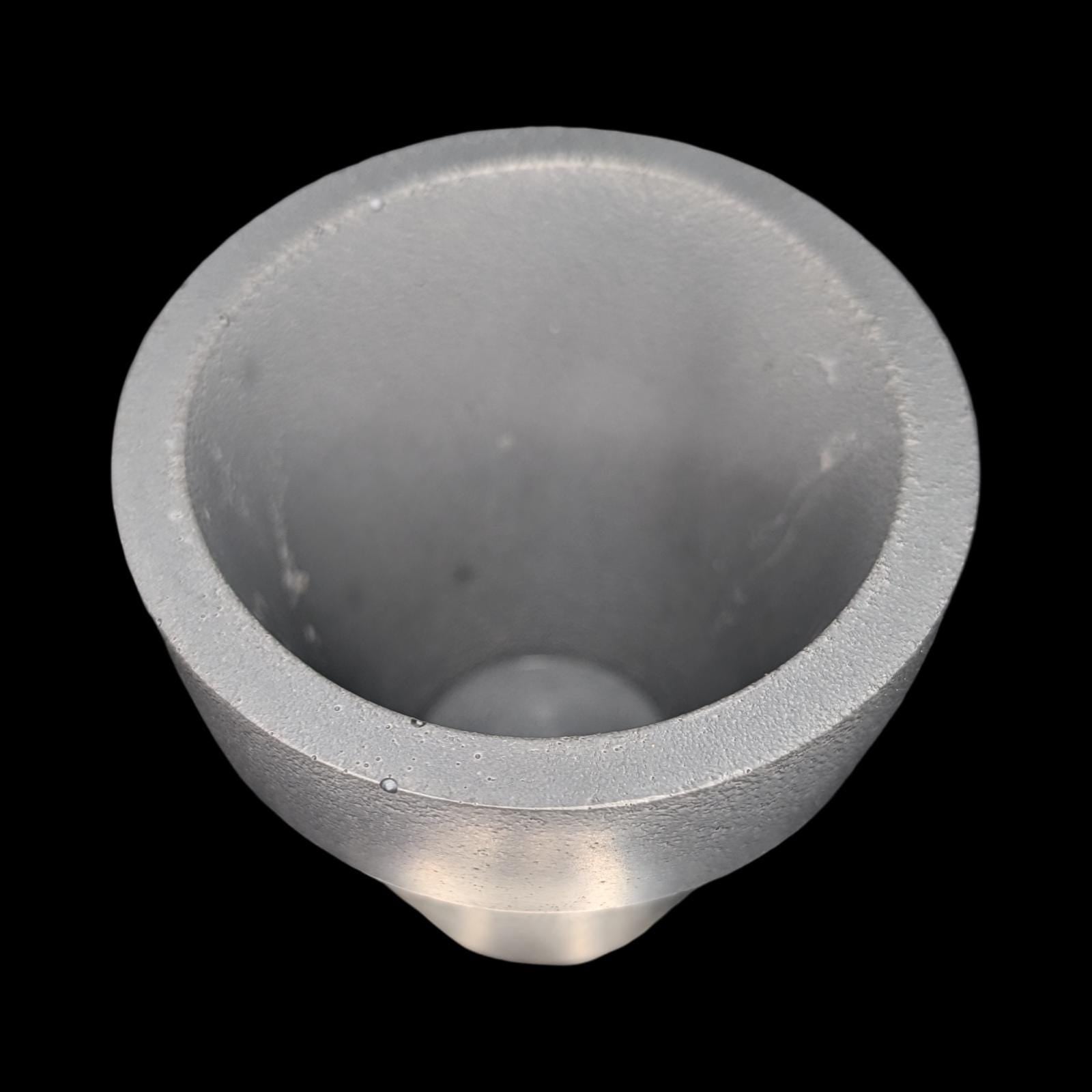 3.7" Concrete Succulent Planter, Small Modern Plant Pot with Drainage Option, Minimalist Indoor Flower Pot, 3.6" Tall Cement Pot