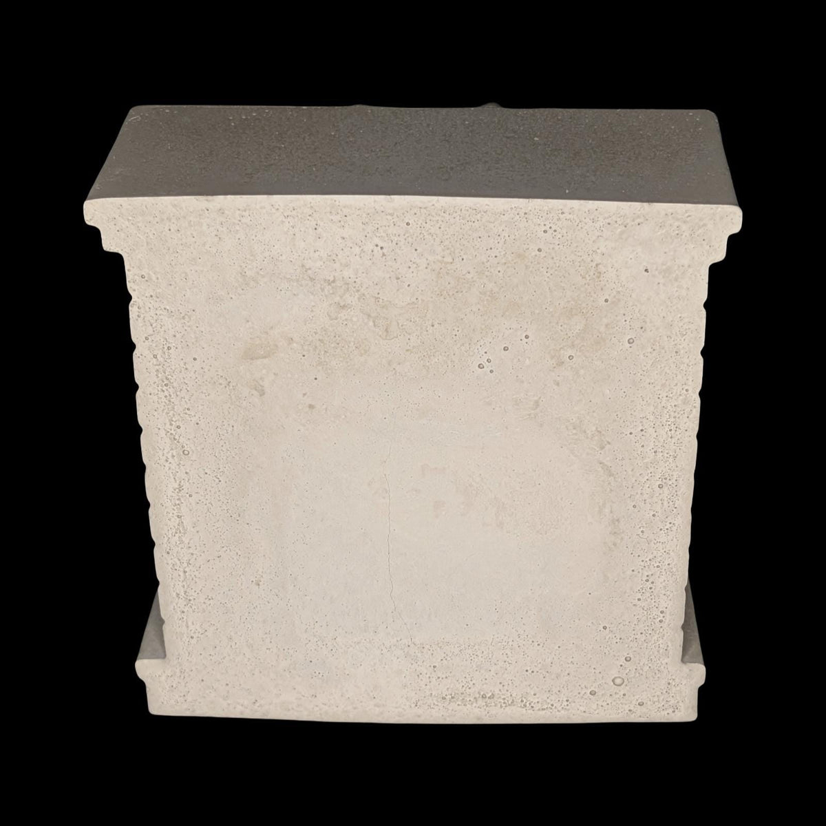 Mini Concrete Christmas Fireplace Candle Holder | Cute Holiday Mantle Decor, Tealight Burner & Tiered Tray Accent | Cozy Winter Home Decor
