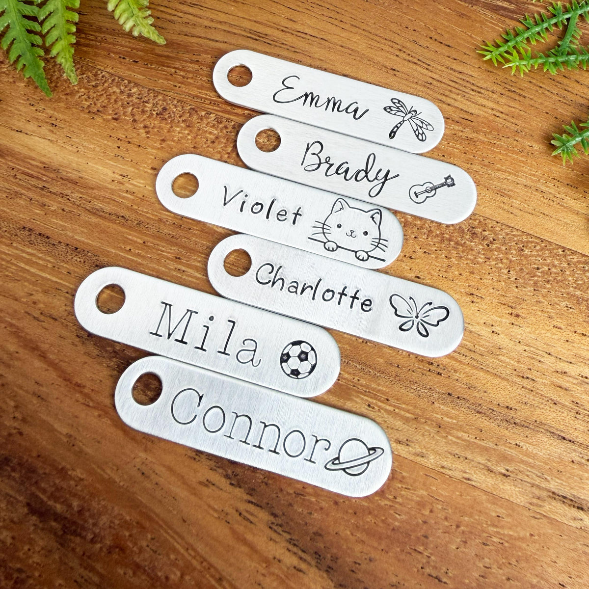 Custom Zipper Pull // Name Tag Zipper Charm