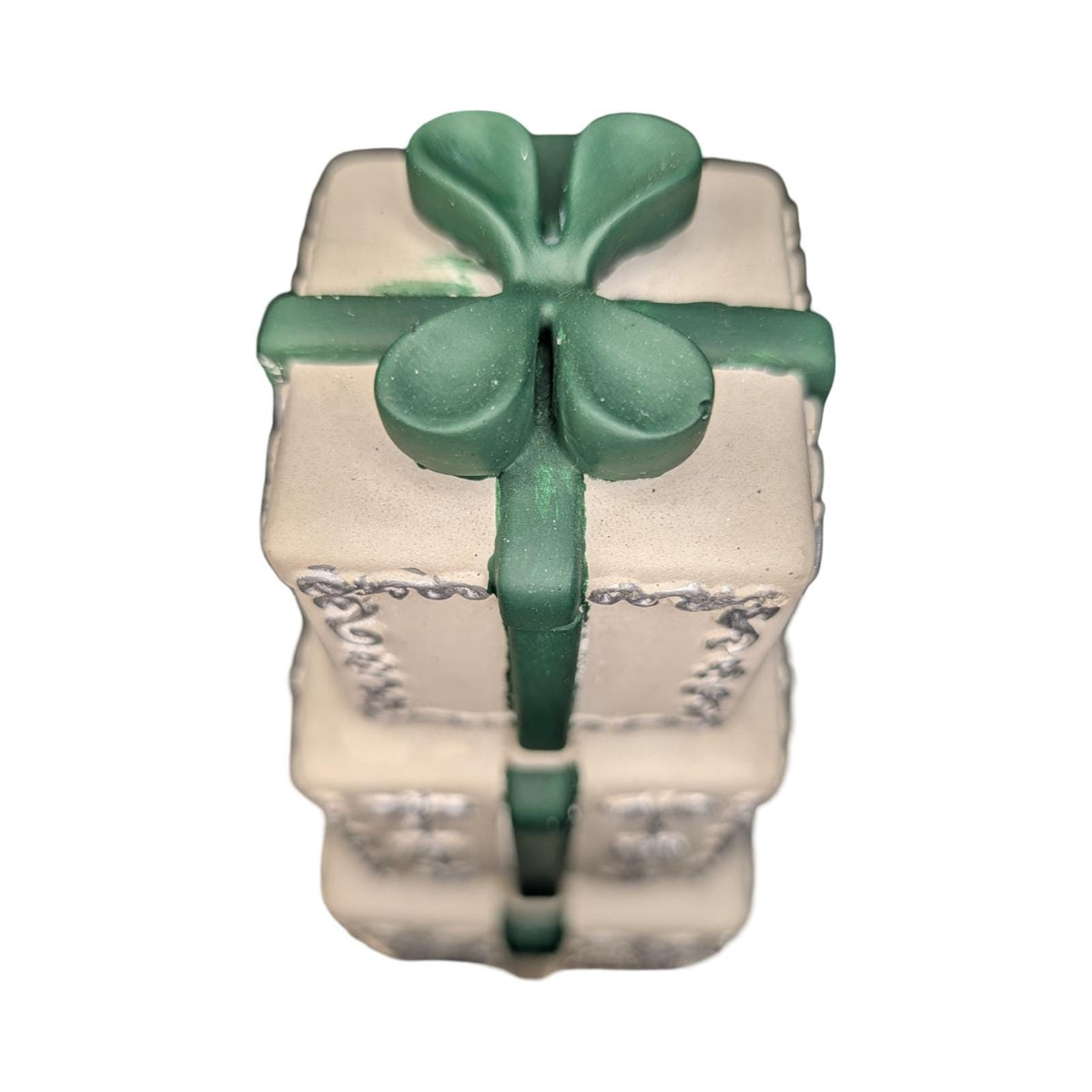 Concrete Stacked Present Tower Set (4-Piece) | Christmas Gift Box Candle Vessels | DIY Holiday Craft & Mantle Decor | Concrete Trinket Boxes