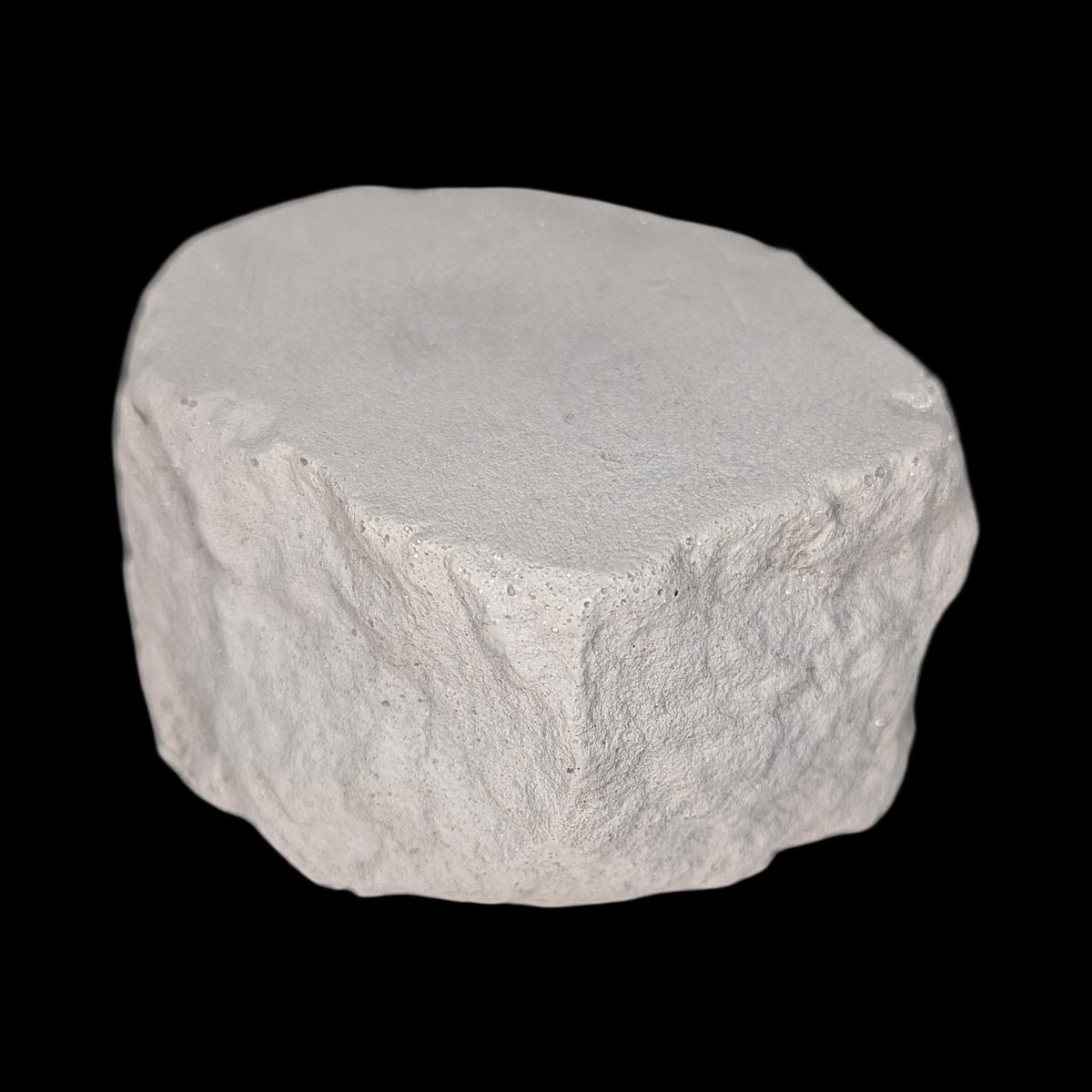 Raw Concrete Stone Riser & Photography Prop, Textured Rock Fragment Display Block, Brutalist Jewelry Pedestal, Minimalist Styling Plinth