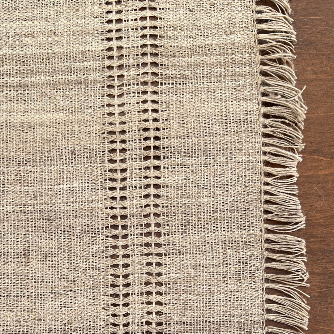 Handwoven Himalayan Nettle Placemats – Eco-Friendly, Natural Table Decor (Set of 4)