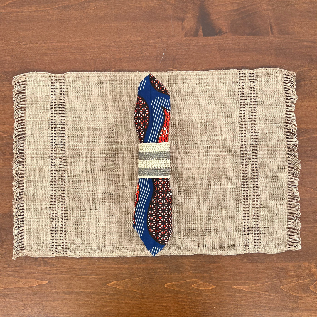 Handwoven Himalayan Nettle Placemats – Eco-Friendly, Natural Table Decor (Set of 4)