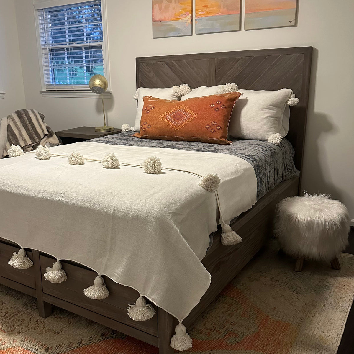 Cotton Tassel Blanket