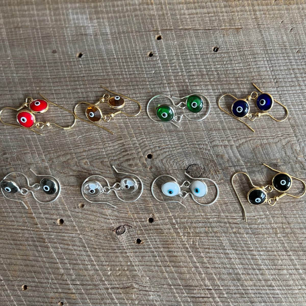 SariBlue® Crystal Evil Eye Earrings