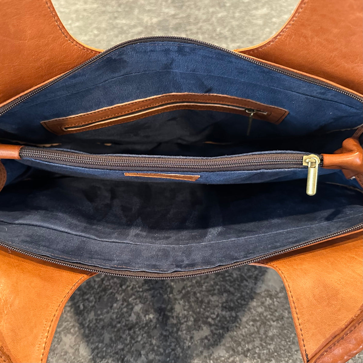 Leather Circle Purse (Natural)