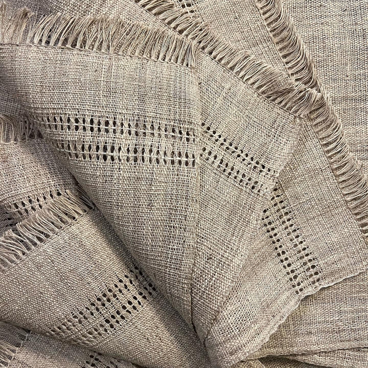 Handwoven Himalayan Nettle Placemats – Eco-Friendly, Natural Table Decor (Set of 4)