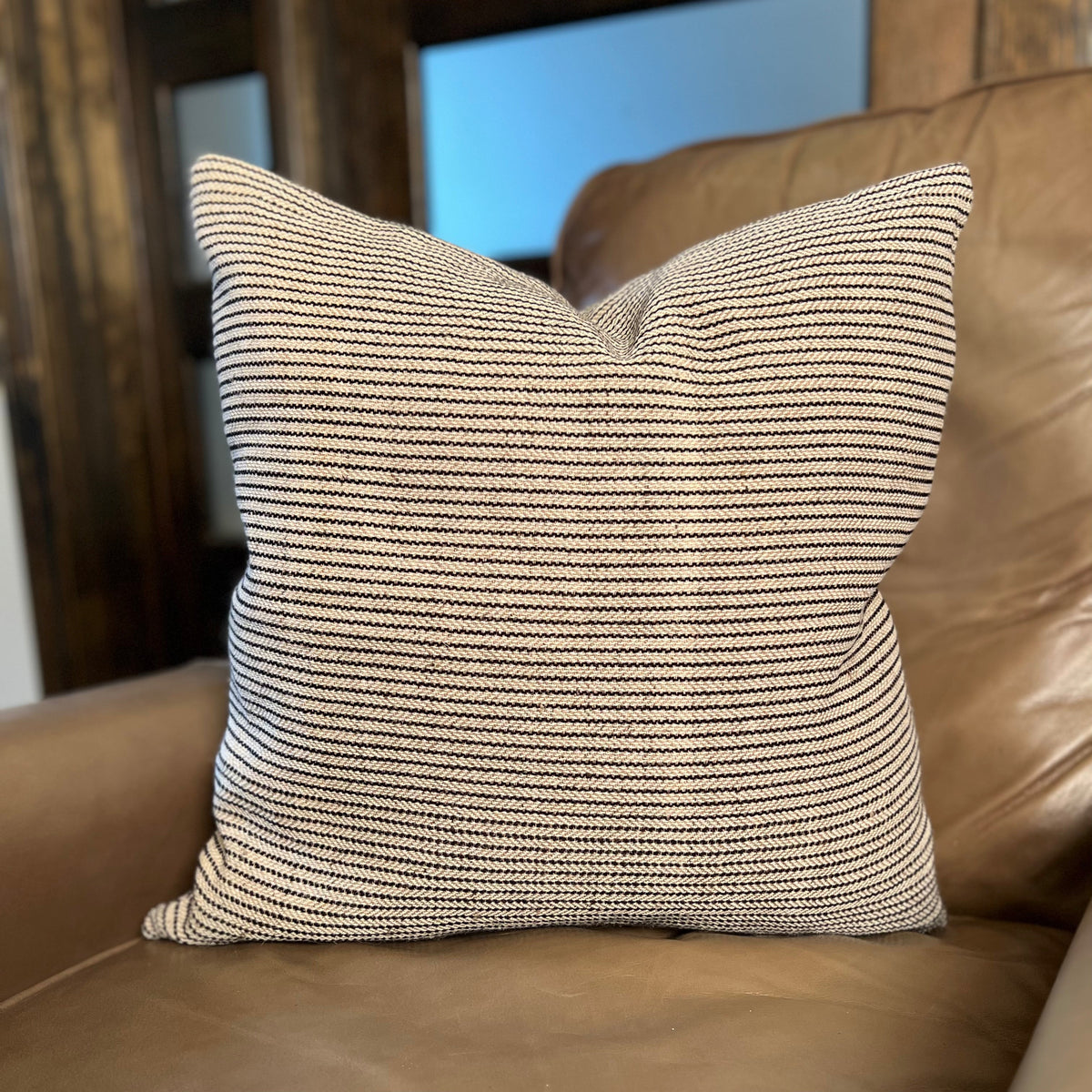 Natural Nettle Fiber Pillow Cover – Artisan-Made, Earth-Tone Home Décor