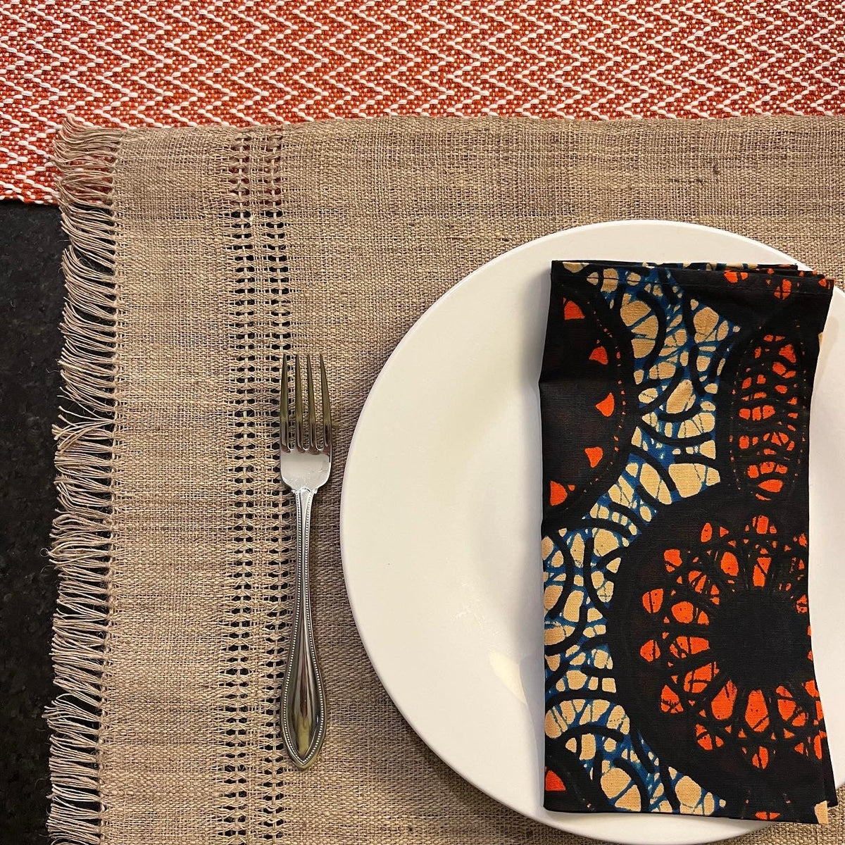 Handwoven Himalayan Nettle Placemats – Eco-Friendly, Natural Table Decor (Set of 4)