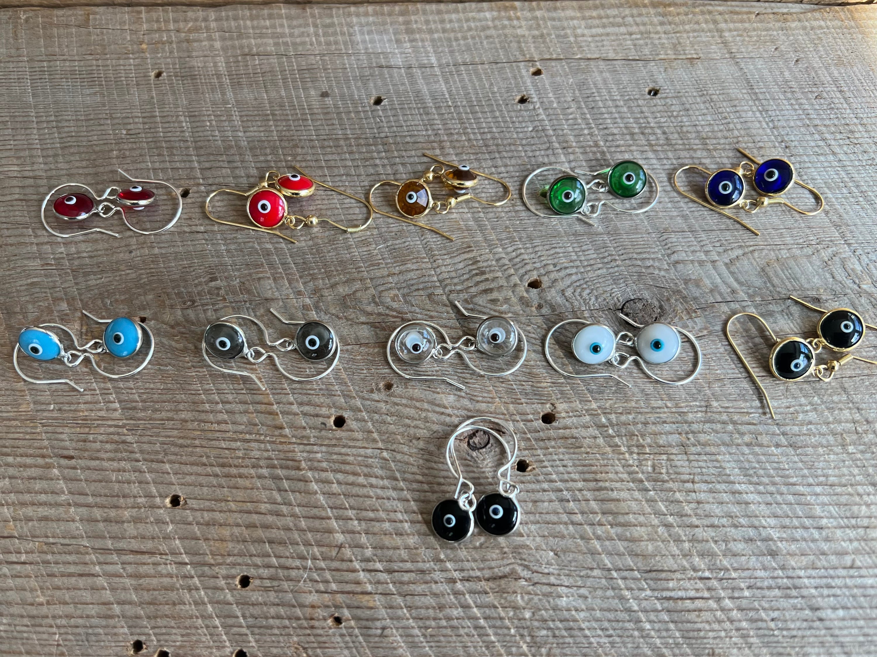 SariBlue® Crystal Evil Eye Earrings