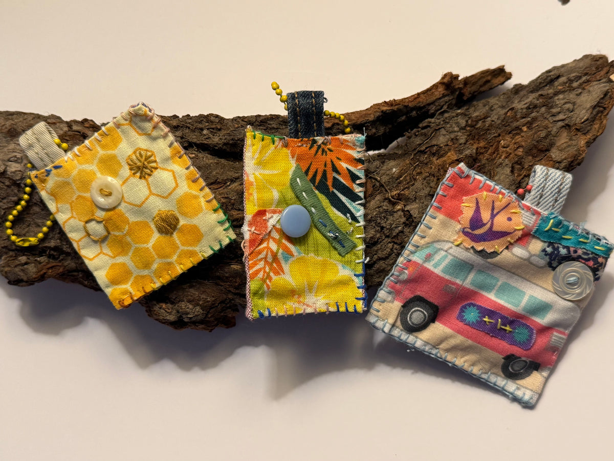 Handstitched Bag Charms/Adult Fidget Toys