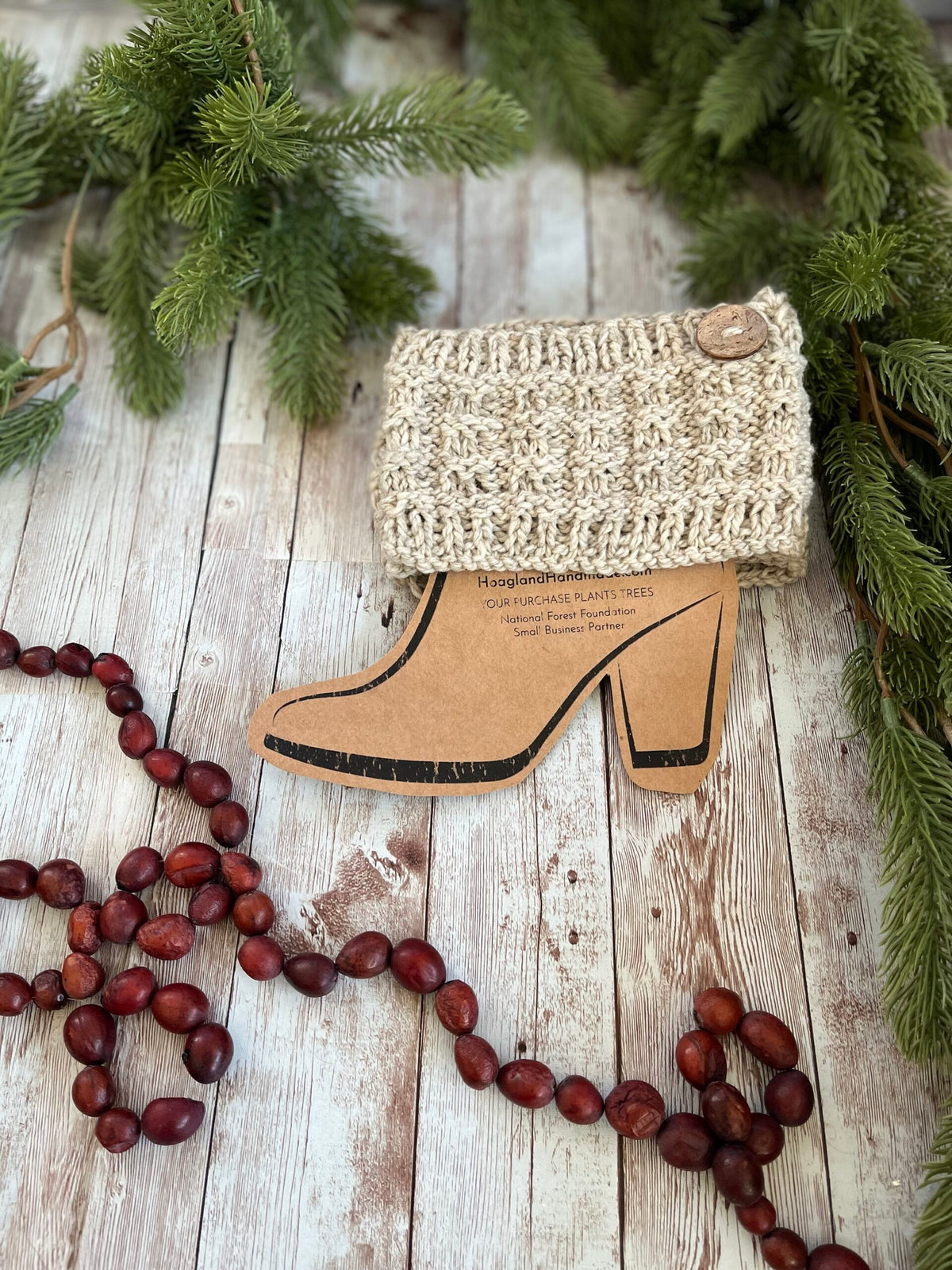 Wool boot cuffs