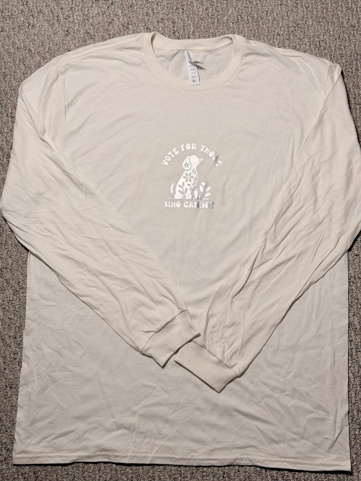 "Vote for Those Who Cannot" Long Sleeve t-shirt XL