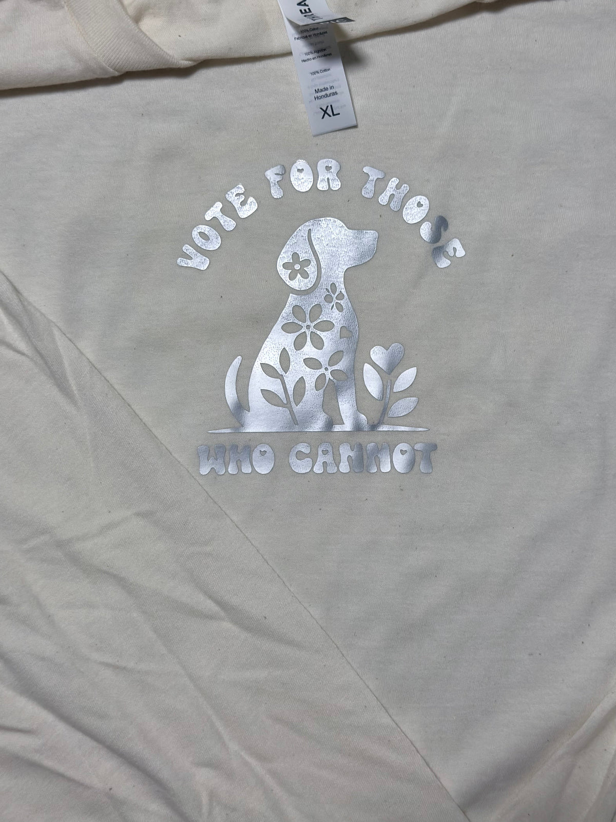 "Vote for Those Who Cannot" Long Sleeve t-shirt XL