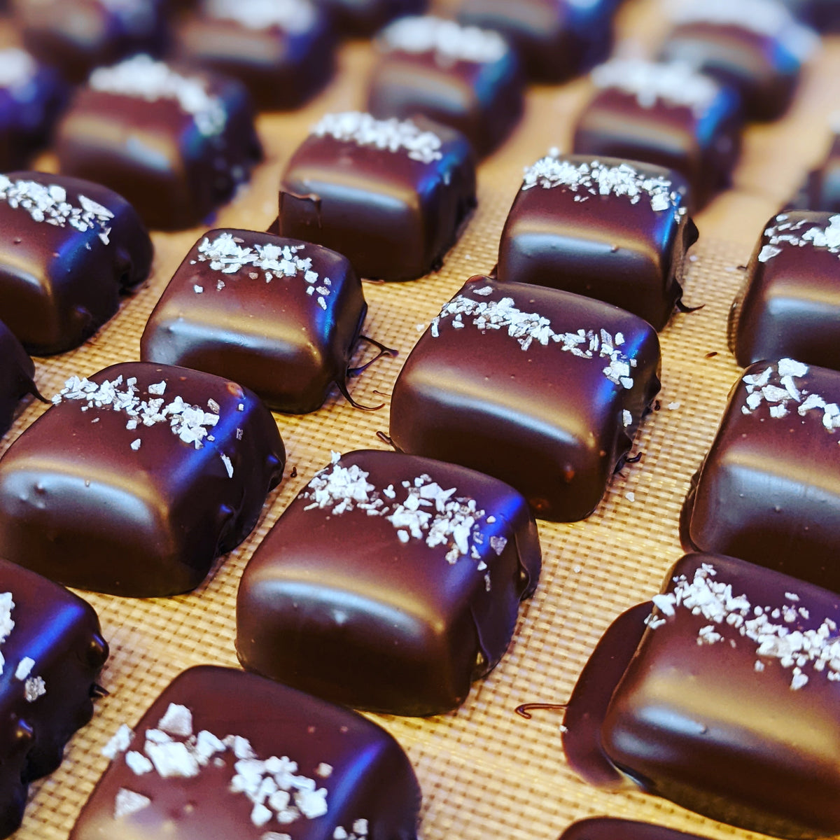 Chocolate Dipped Caramels