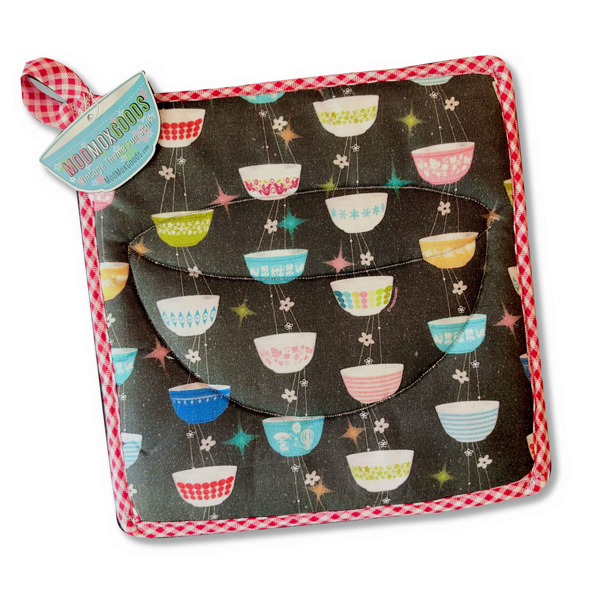 The Art of the Potholder, Deluxe Pyrex Vintage Bowls Collection, Kitchen-Themed gift