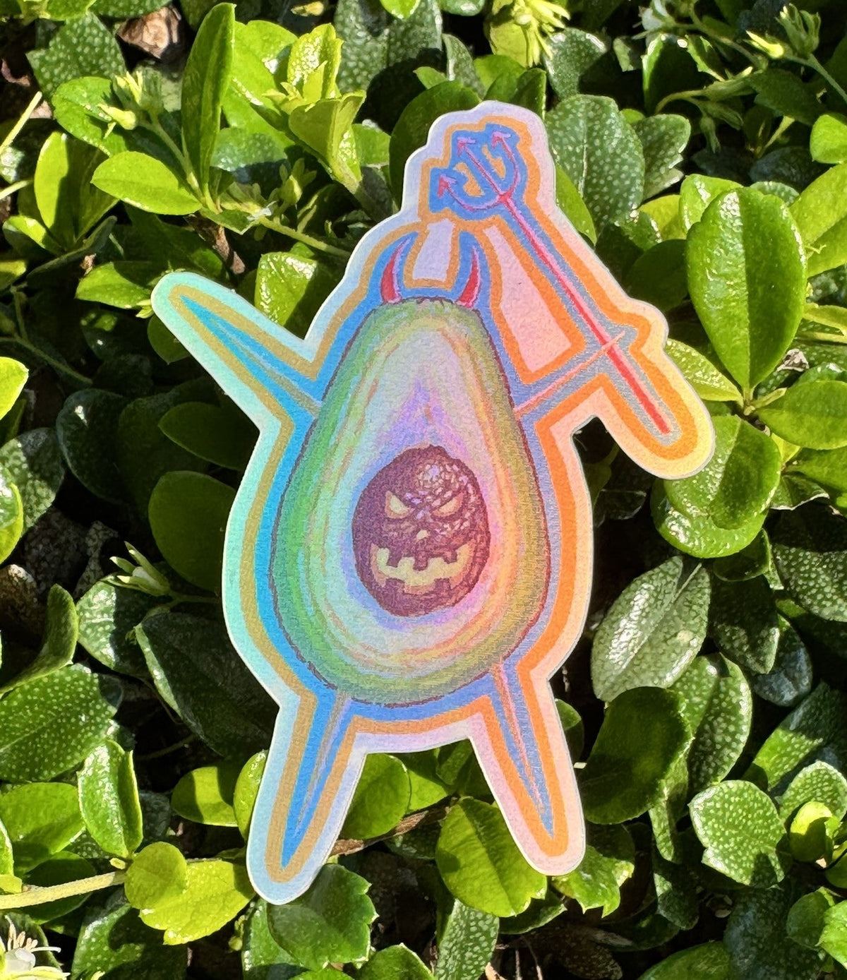 Deviled Avocado Sticker