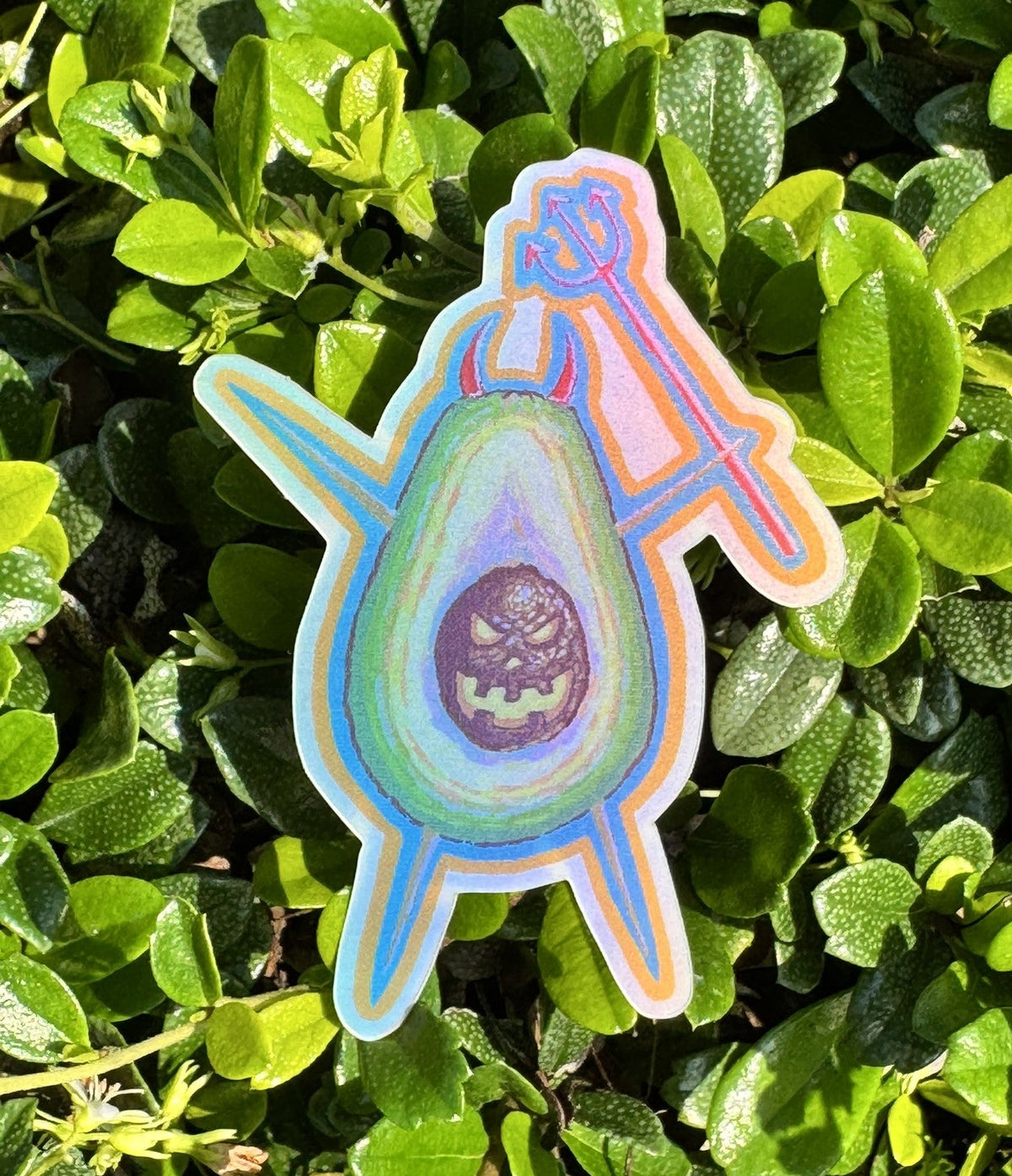 Deviled Avocado Sticker