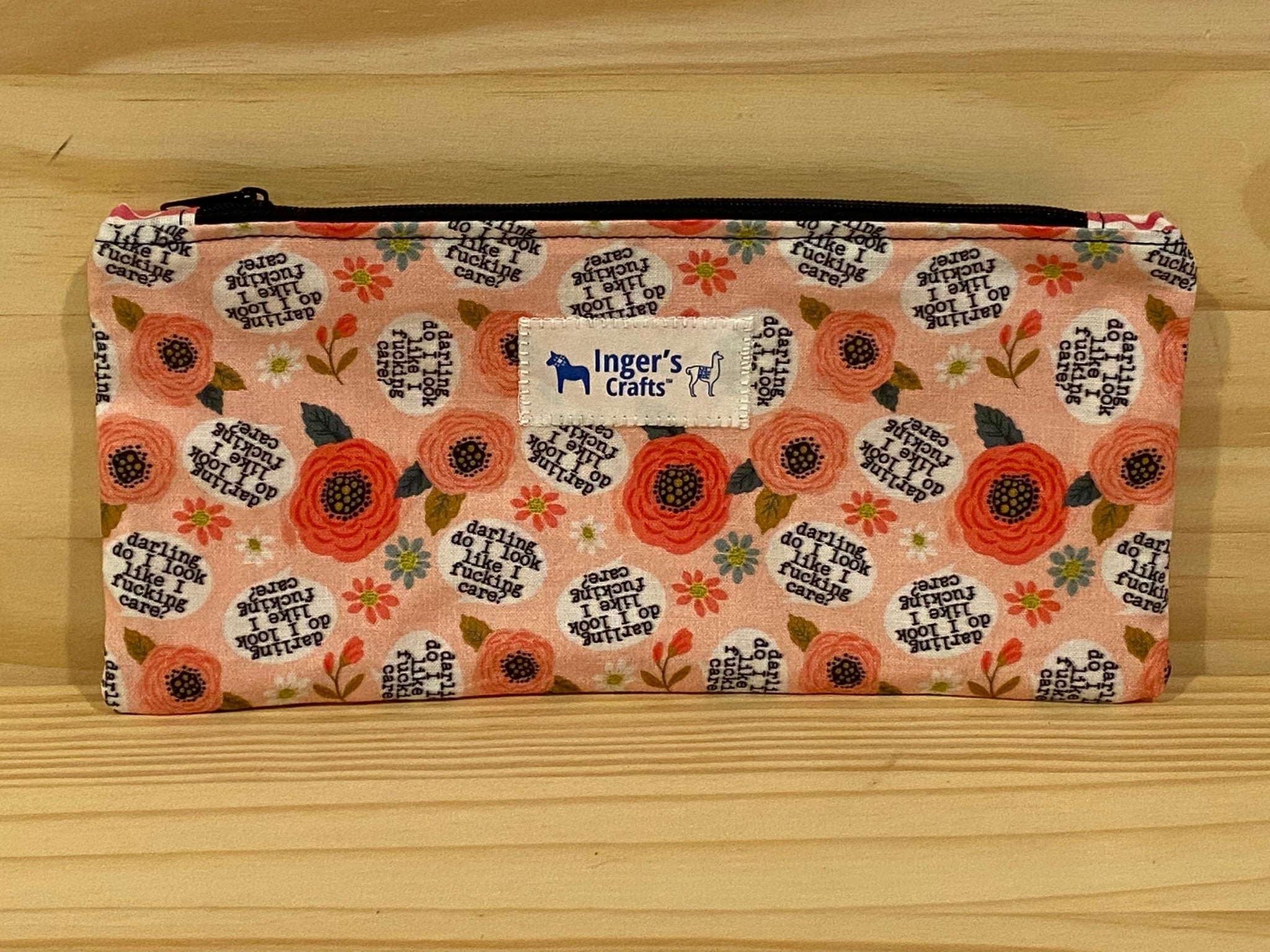 Do Look like I F*ing Care Pencil Pouch - Flat