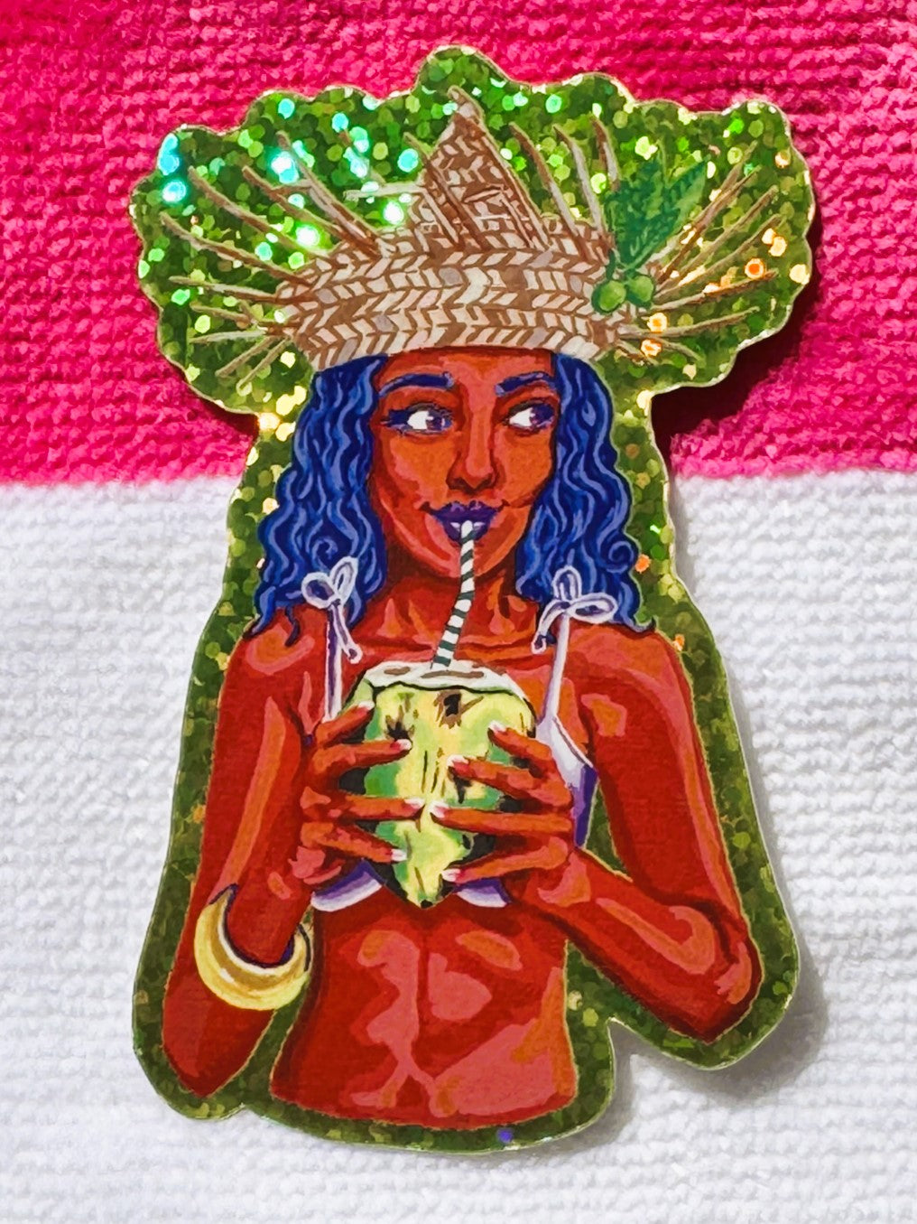 Pool Witch Coral Sticker