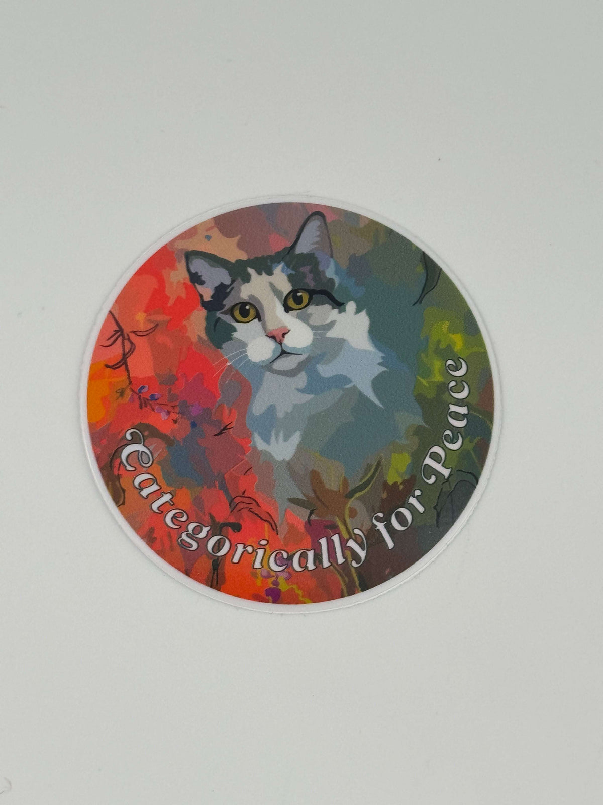 Cat Resistance Stickers: CATegorically for Peace & Paws off our Rights!