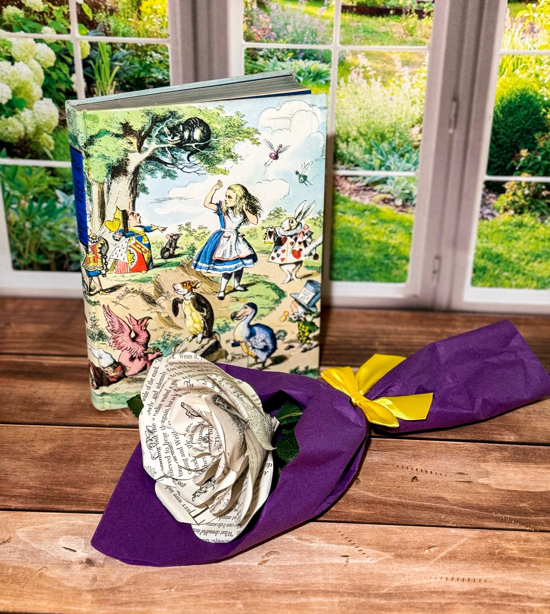Alice in Wonderland Single Rose — Medium