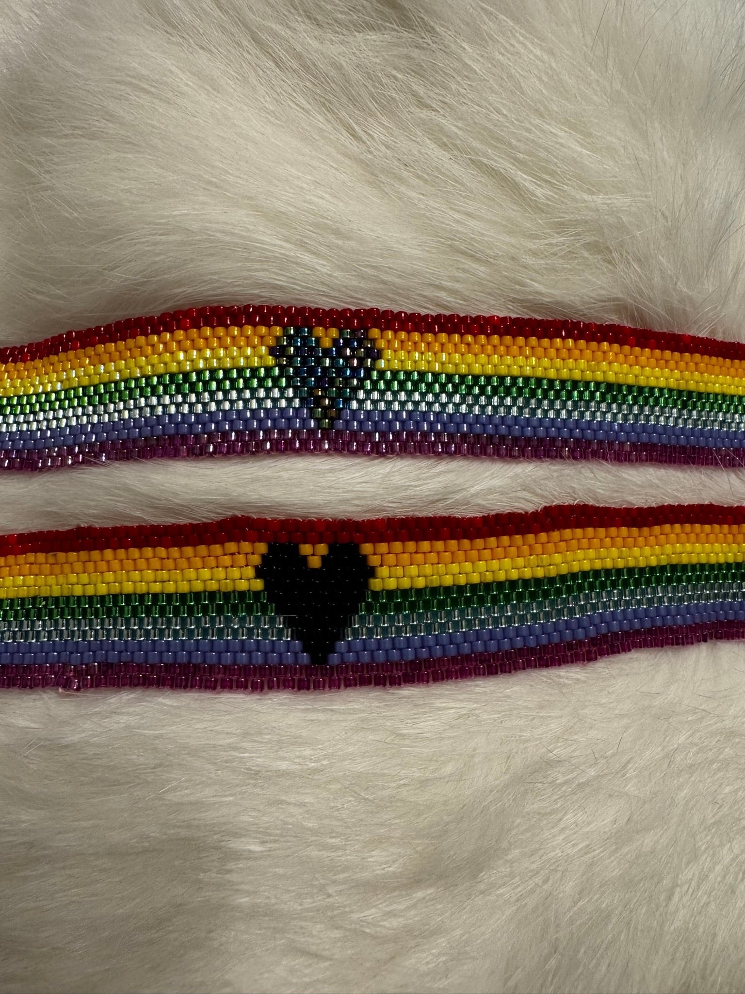 Rainbow Bracelet with Heart - Choose from Gold or Silver Plated Clasp
