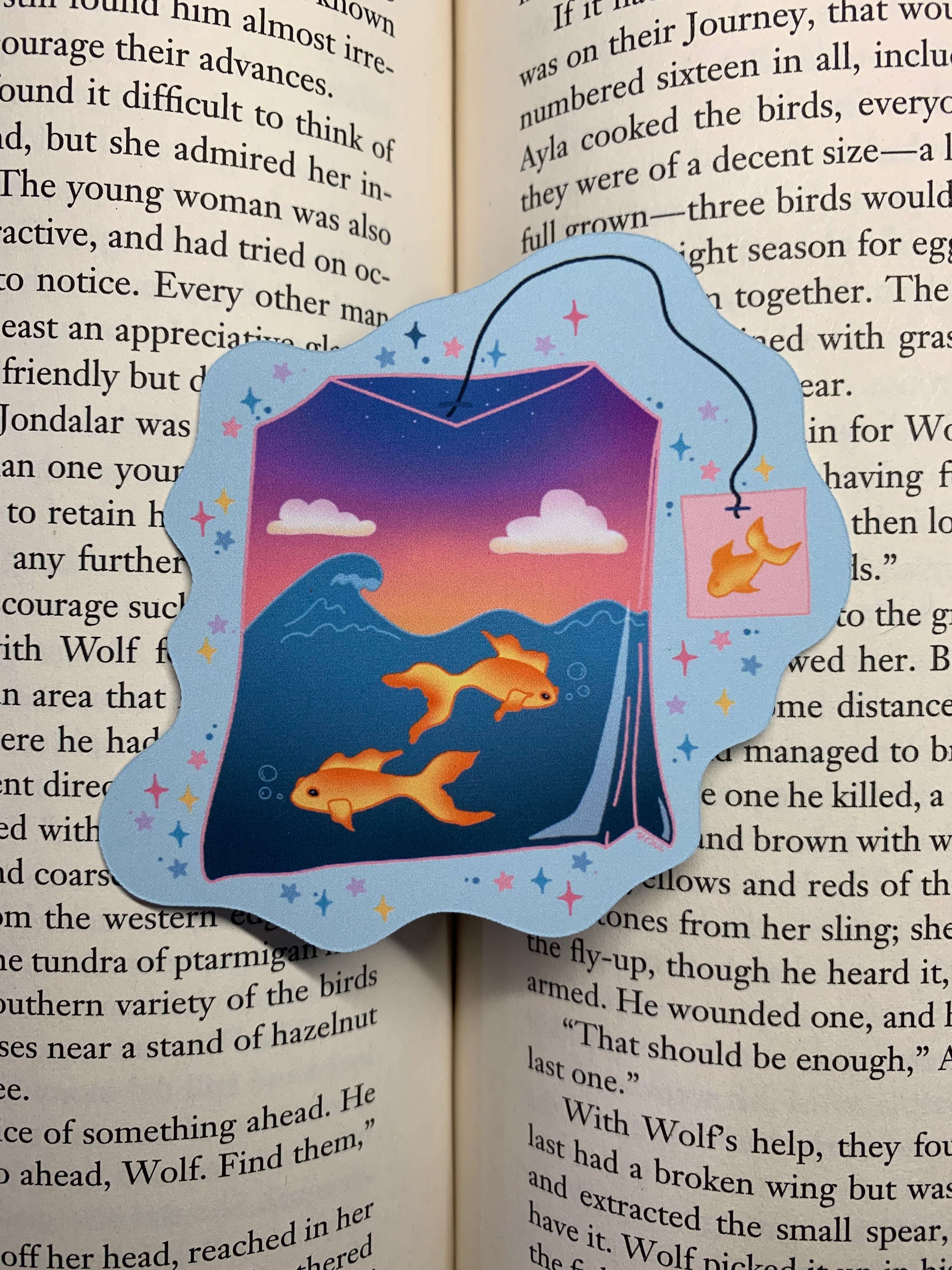 Tropical Sunset Blend mini bookmark