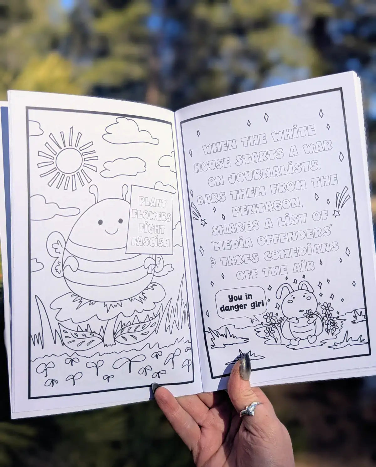 Antifa Anti-fascist Coloring Book, Radical Leftist Scum Book, Smash the Patriarchy hobby