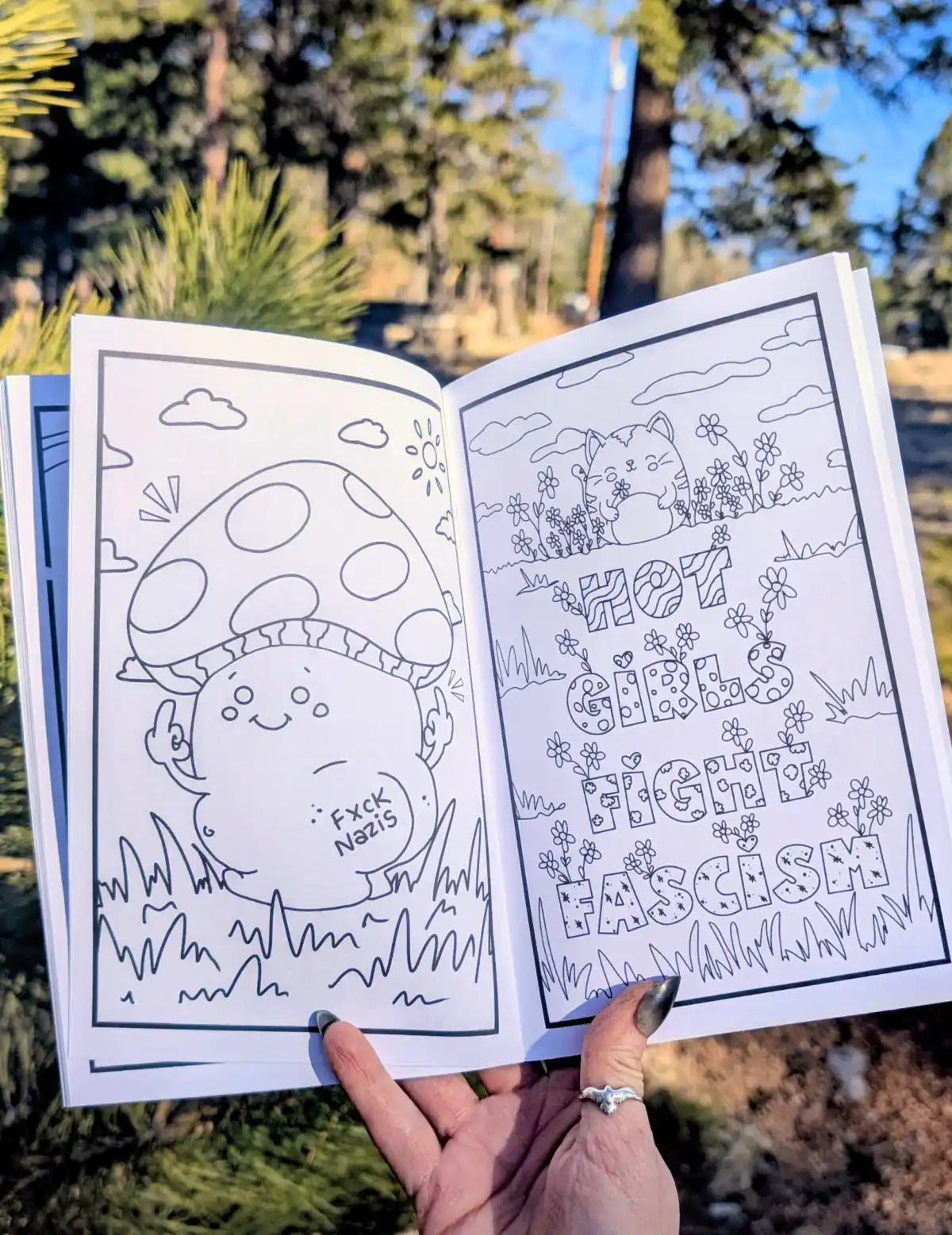 Antifa Anti-fascist Coloring Book, Radical Leftist Scum Book, Smash the Patriarchy hobby