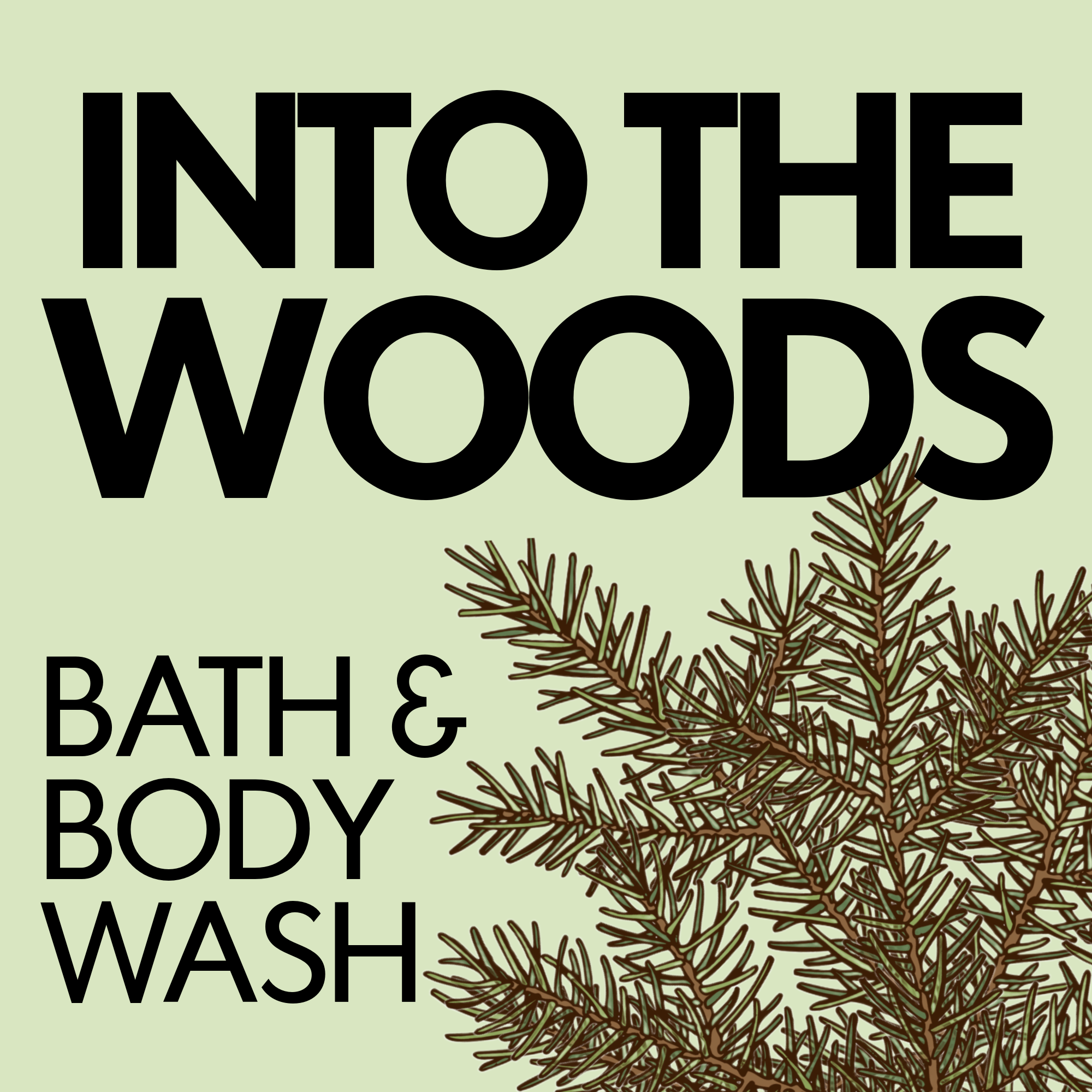 INTO THE WOODS Natural Bath & Shower Gel