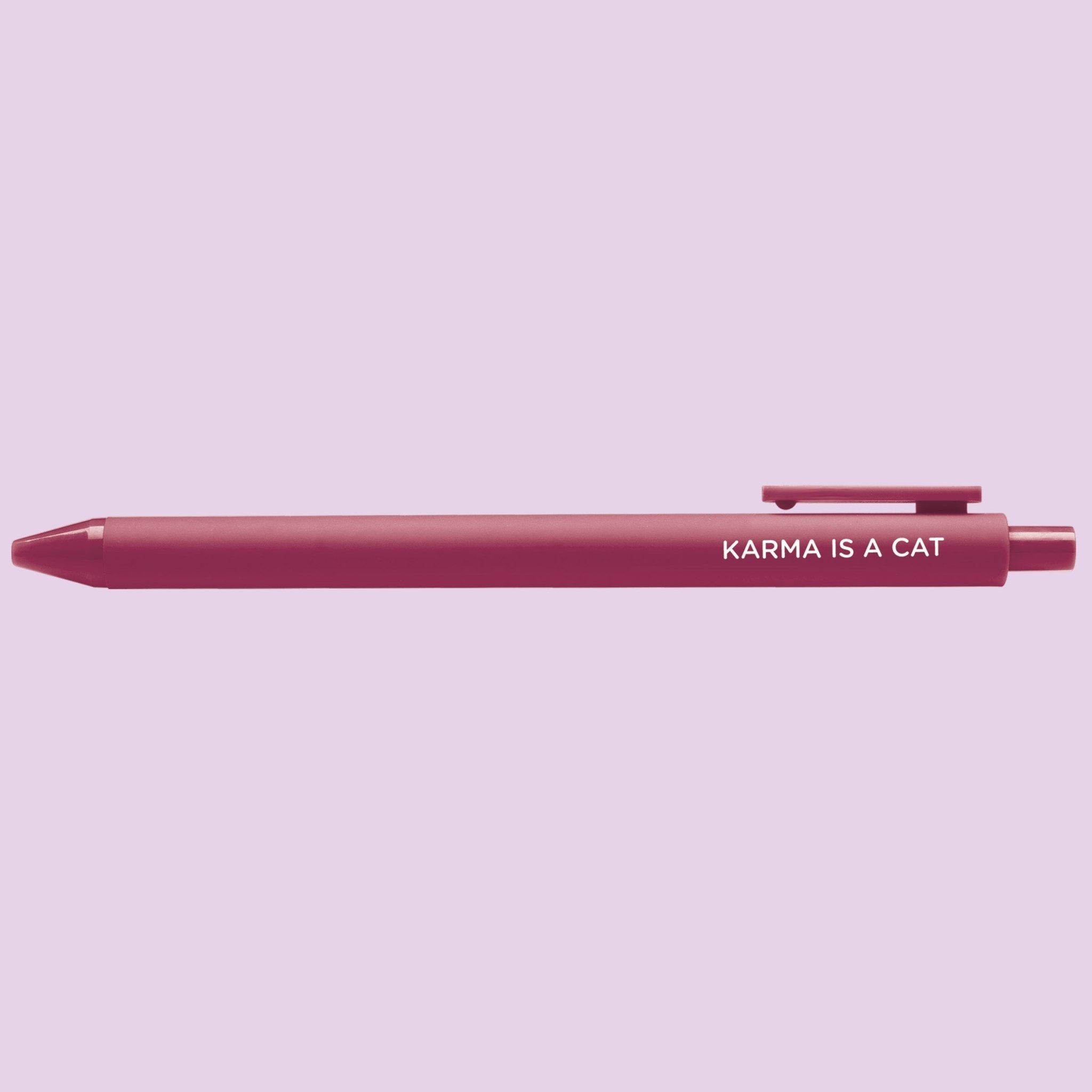 Pink pen with &