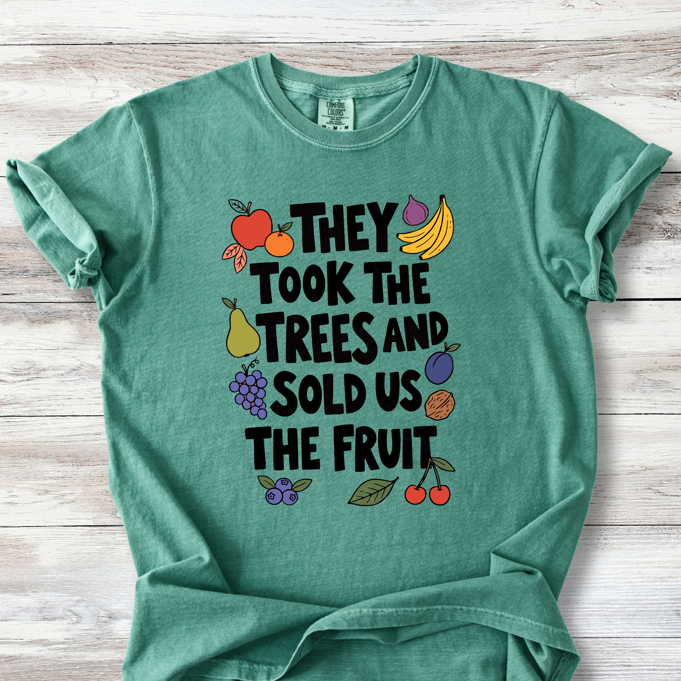 Political Protest Tshirt, The Took the Trees and Sold Us the Fruit Shirt