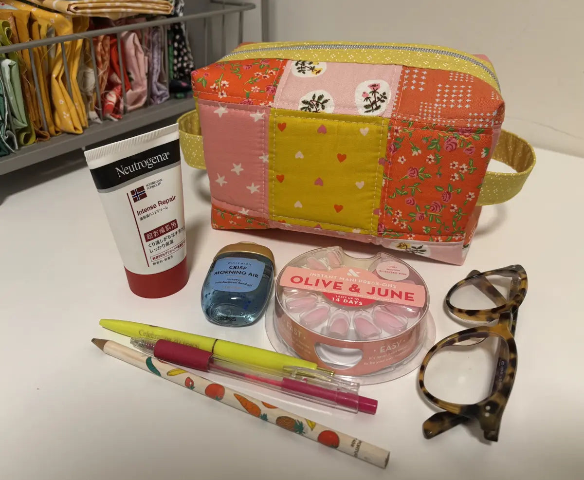 Large Boxy Zipper Bag for Travel