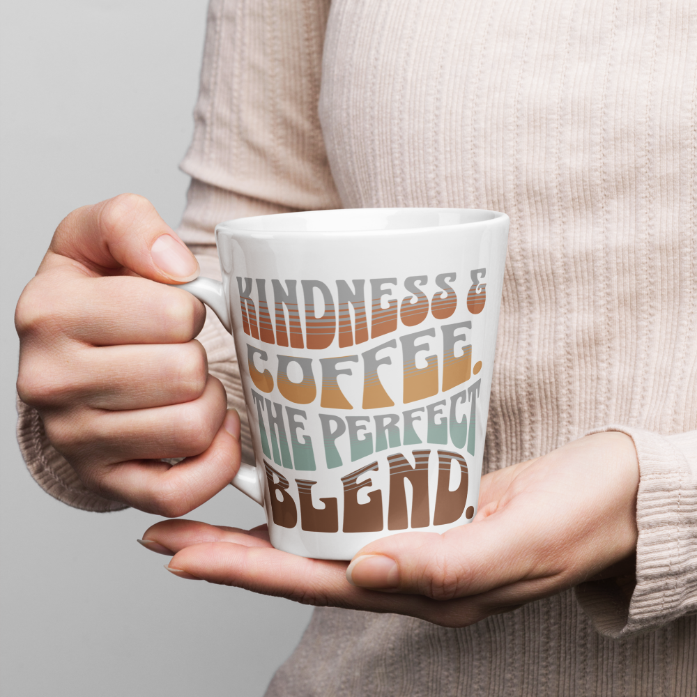 Latte Mug - "Coffee & Kindness, The Perfect Blend"
