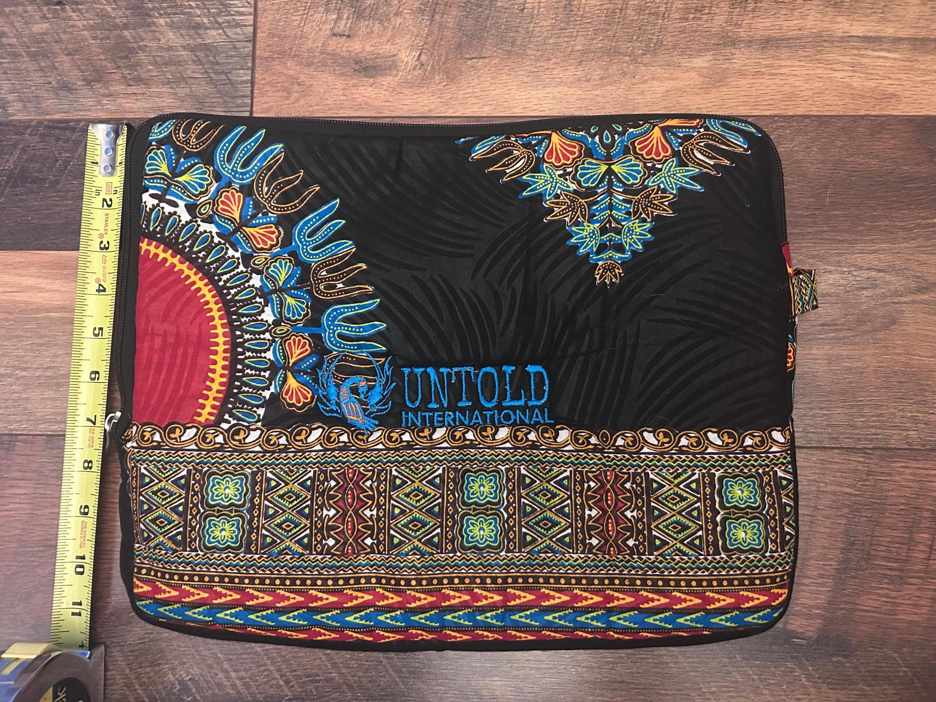 Handmade West African Fabric Laptop Case