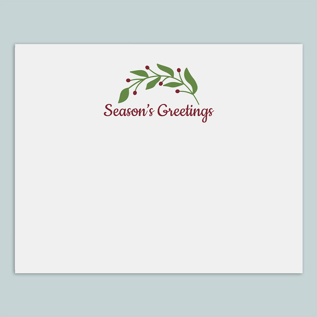Leaves and Berries Note Cards | Boxed Set of 12